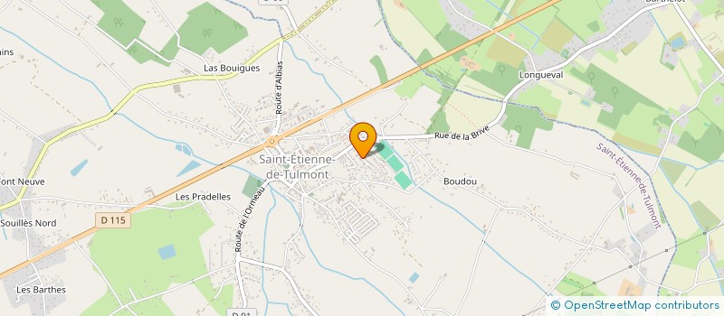 localisation de l'entreprise SOLELHADIS  SAINT-ETIENNE-DE-TULMONT