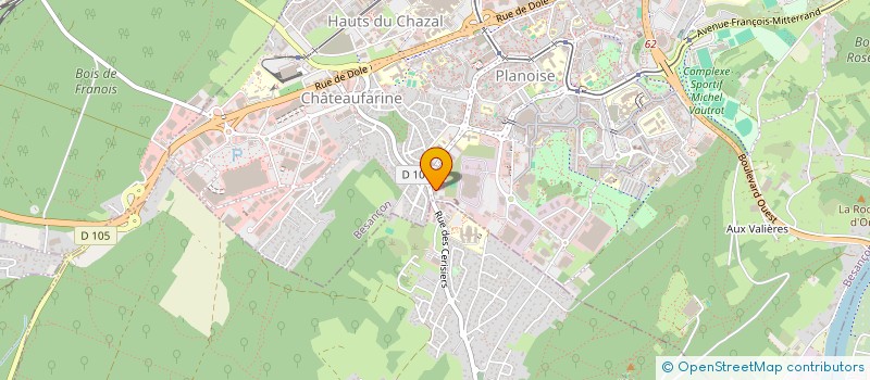 localisation de l'entreprise SOLEM 1  BESANCON