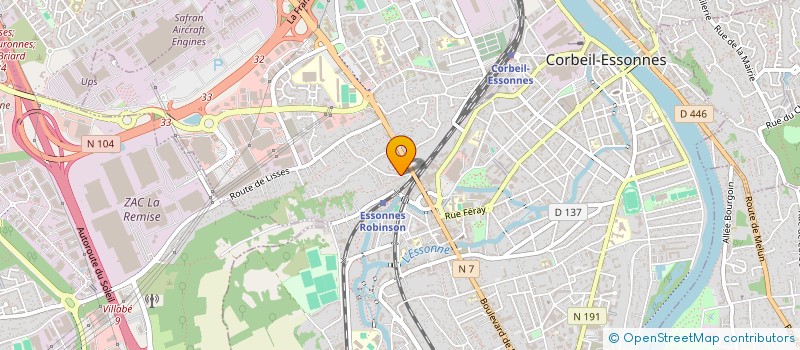 localisation de l'entreprise SOLEMA à CORBEIL-ESSONNES