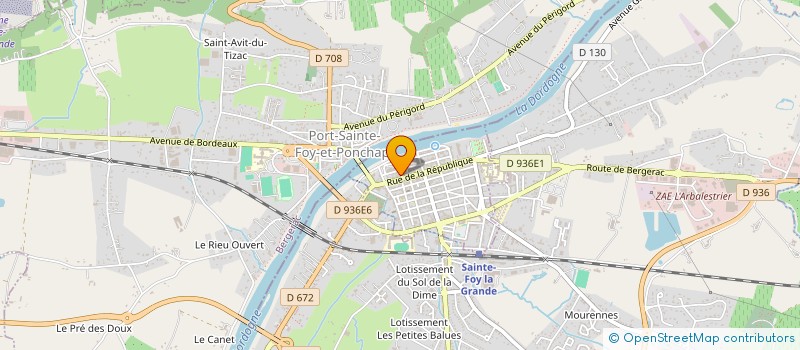 localisation de l'entreprise SOLEMANCE  SAINTE-FOY-LA-GRANDE