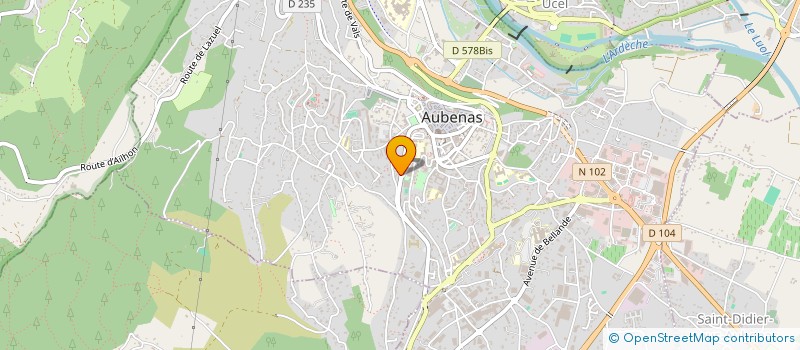 localisation de l'entreprise SOLEN ACCUEIL ET REINSERTION SOCIALE à AUBENAS