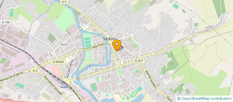 localisation de l'entreprise SOLENA à SEDAN