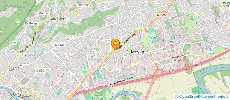localisation de l'entreprise SOLENA  MEYLAN