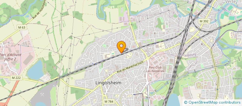 localisation de l'entreprise SOLENA BTP  LINGOLSHEIM