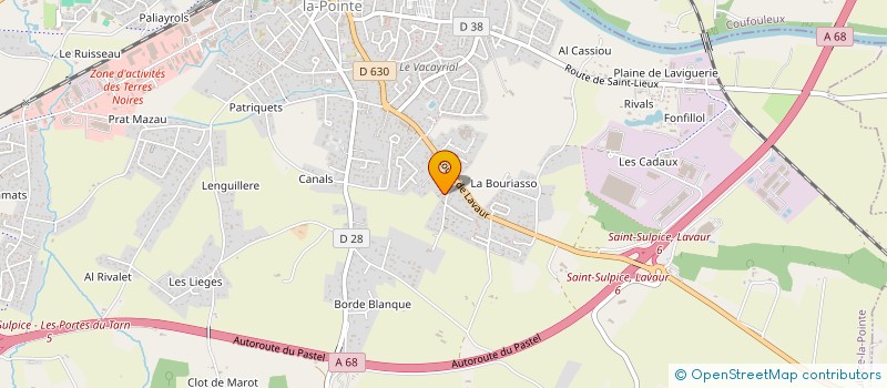 localisation de l'entreprise SOLENCA  SAINT-SULPICE-LA-POINTE