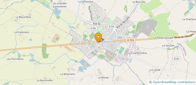 localisation de l'entreprise SOLENE CREATION  TREIZE-SEPTIERS