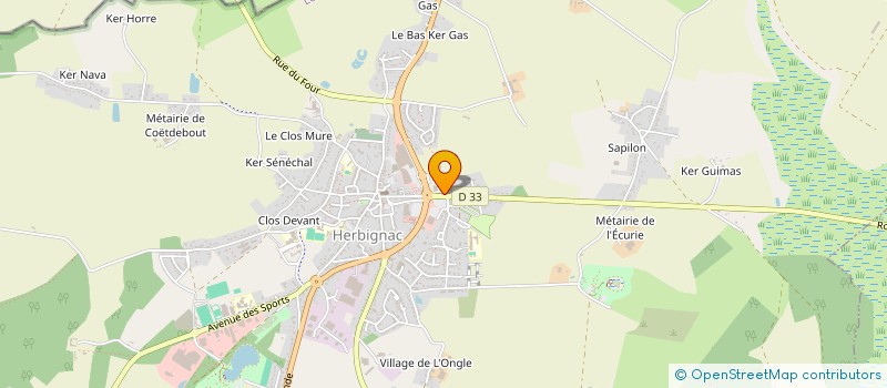 localisation de l'entreprise SOLENE LE THIEC à HERBIGNAC