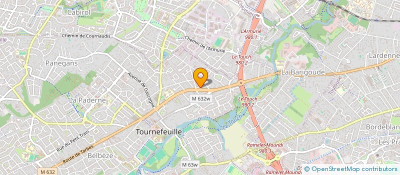 localisation de l'entreprise SOLENESA à TOURNEFEUILLE
