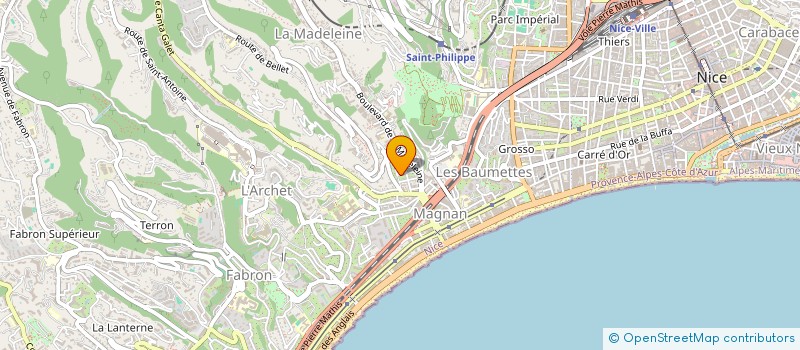 localisation de l'entreprise SOLENNE à NICE