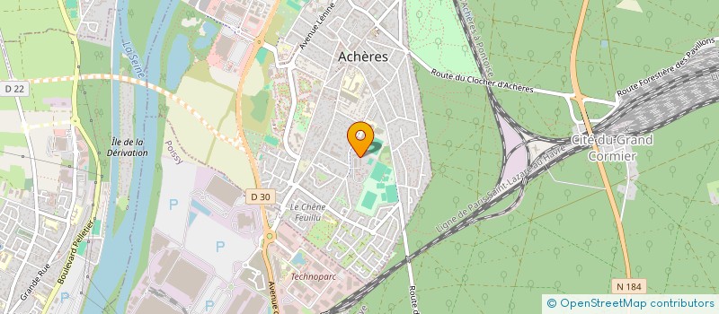 localisation de l'entreprise SOLENNIMMO  ACHERES