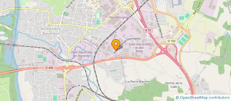 localisation de l'entreprise SOLENT 2-2  ANDREZIEUX-BOUTHEON