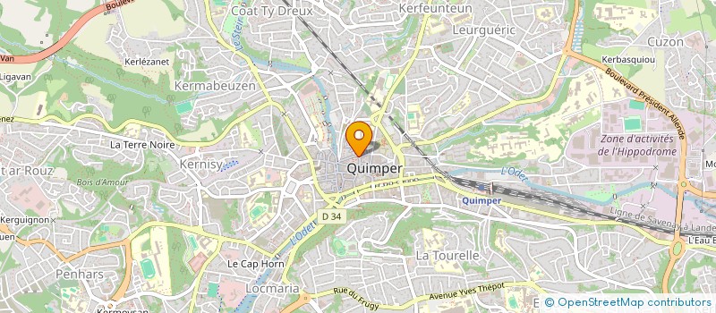 localisation de l'entreprise SOLEO 29 à QUIMPER