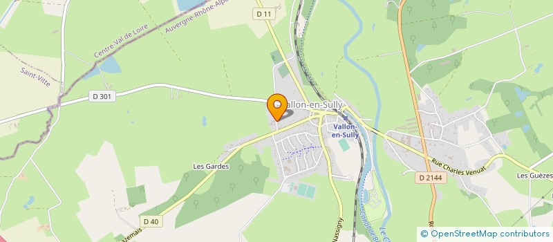 localisation de l'entreprise SOLEO MESURES ET DEVELOPPEMENTS  VALLON-EN-SULLY