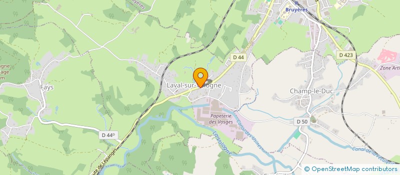 localisation de l'entreprise SOLEP  LAVAL-SUR-VOLOGNE