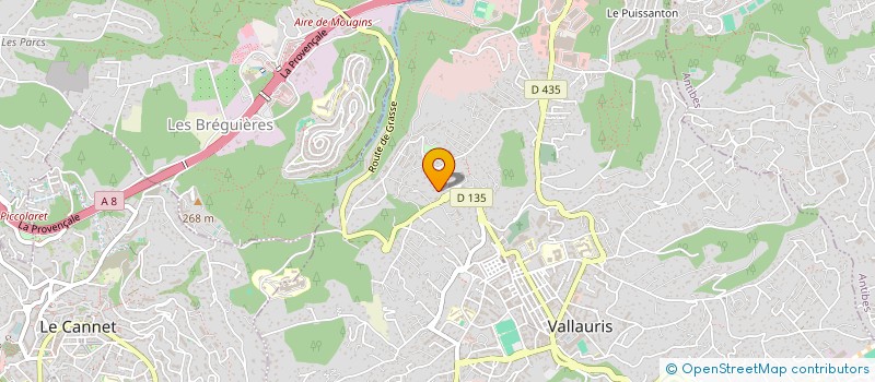localisation de l'entreprise SOLEQUIP SARL à VALLAURIS
