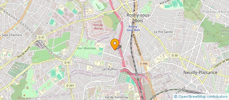 localisation de l'entreprise SOLERIS à MONTREUIL