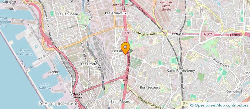 localisation de l'entreprise SOLES BATIMAX  MARSEILLE