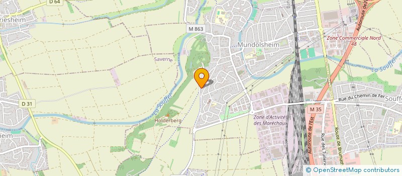 localisation de l'entreprise SOLESA  MUNDOLSHEIM