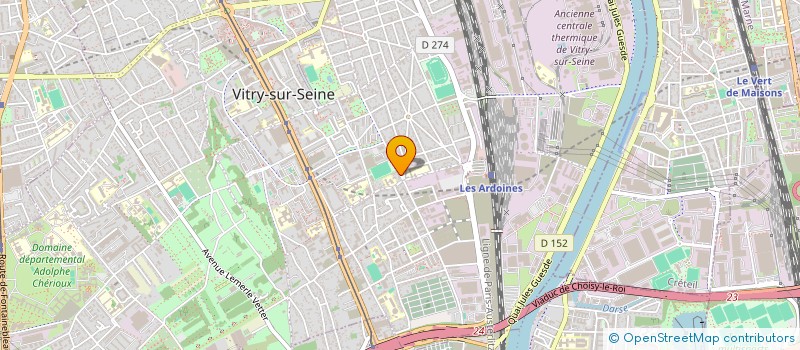 localisation de l'entreprise SOLESERVICE à VITRY-SUR-SEINE