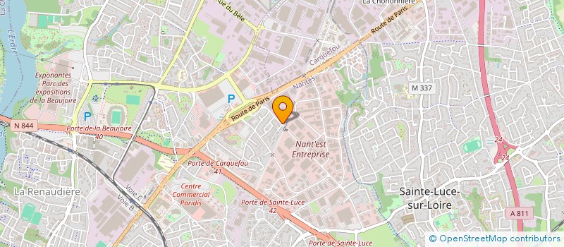 localisation de l'entreprise SOLEUROPE à NANTES