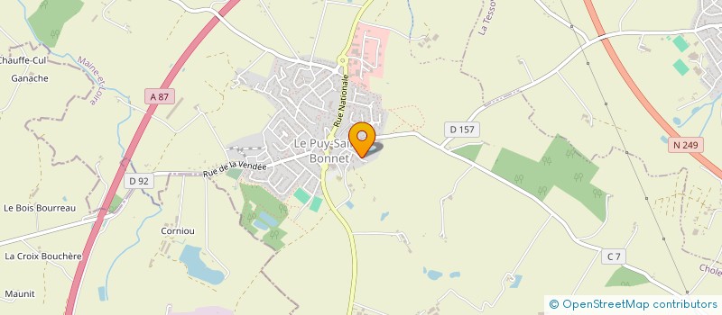 localisation de l'entreprise SOLEV à CHOLET