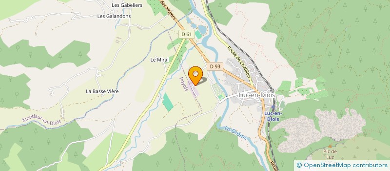 localisation de l'entreprise SOLEVA HOLDING  LUC-EN-DIOIS