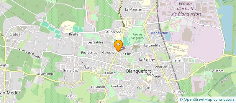 localisation de l'entreprise SOLEVAN à BLANQUEFORT