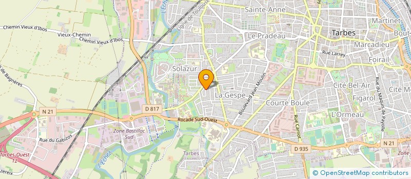 localisation de l'entreprise SOLEX CLUB TARBAIS  TARBES