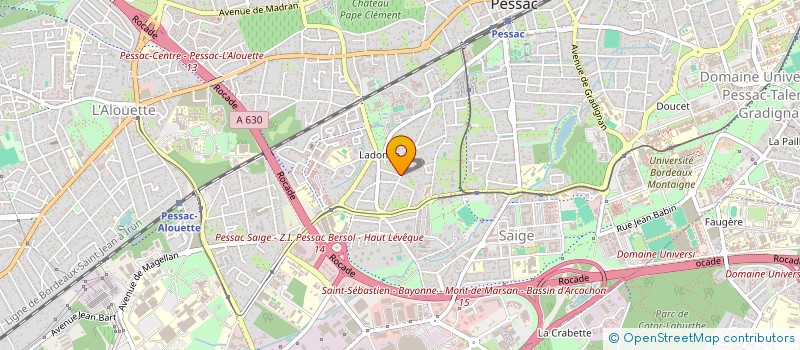 localisation de l'entreprise SOLEX PESSAC SOLIDARITE EXILES à PESSAC