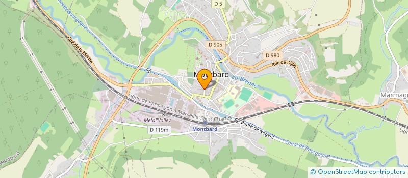 localisation de l'entreprise SOLEXIA à MONTBARD