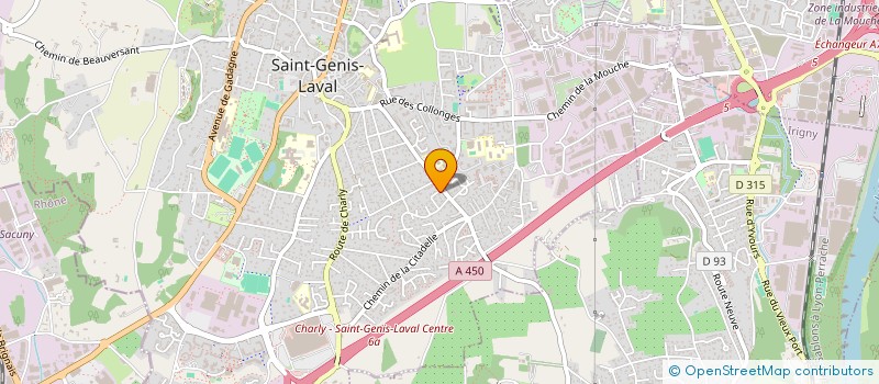 localisation de l'entreprise SOLEXIA à SAINT-GENIS-LAVAL