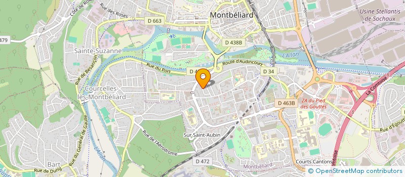 localisation de l'entreprise SOLEY  MONTBELIARD