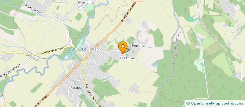 localisation de l'entreprise SOLEY  LEVIGNAC