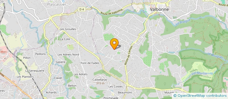 localisation de l'entreprise SOLFA 4  VALBONNE