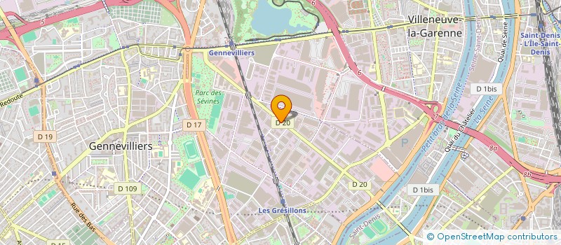 localisation de l'entreprise SOLFIN SA  GENNEVILLIERS