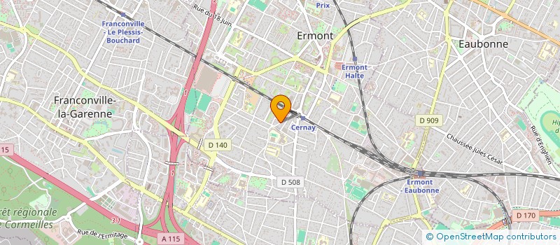 localisation de l'entreprise SOLGIAC à ERMONT
