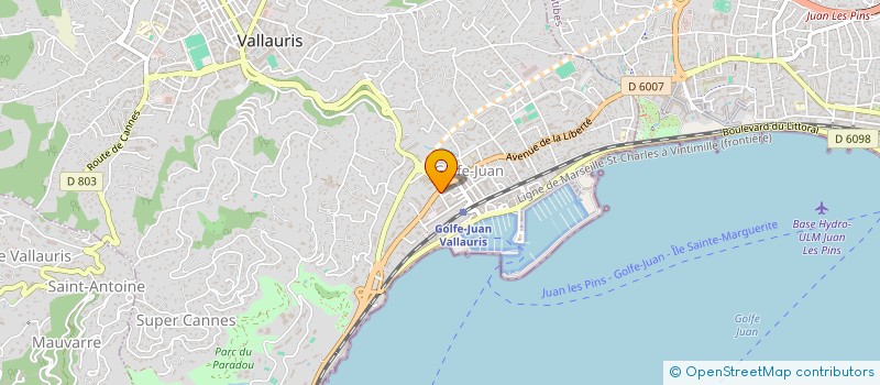localisation de l'entreprise SOLI à VALLAURIS