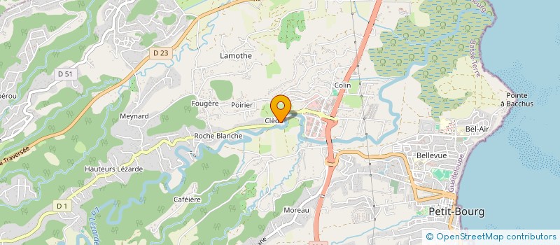 localisation de l'entreprise SOLI-ALU à PETIT-BOURG