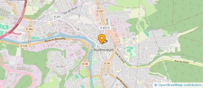 localisation de l'entreprise SOLI-CITES AIDES MONTBELIARD BERGES à AUDINCOURT