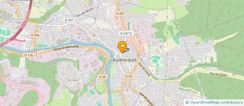 localisation de l'entreprise SOLI-CITES AIDES PERFORMANCES à AUDINCOURT
