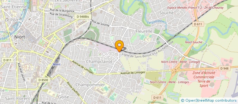 localisation de l'entreprise SOLI'NIORT à NIORT