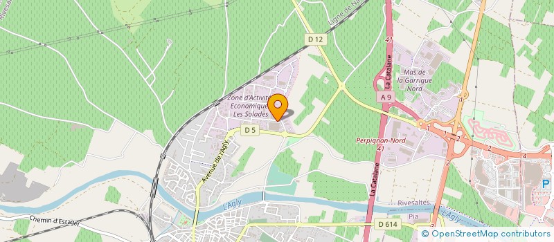 localisation de l'entreprise SOLIA à RIVESALTES
