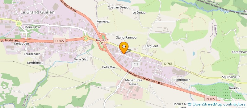 localisation de l'entreprise SOLIA CONCEPT  ST EVARZEC