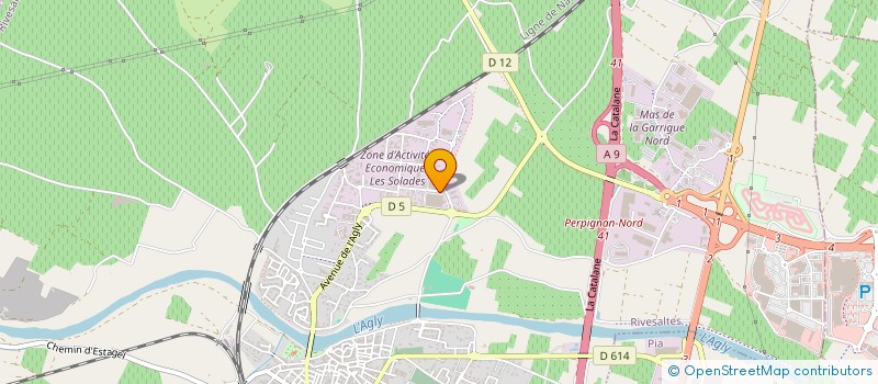 localisation de l'entreprise SOLIA PRODUCTION  RIVESALTES