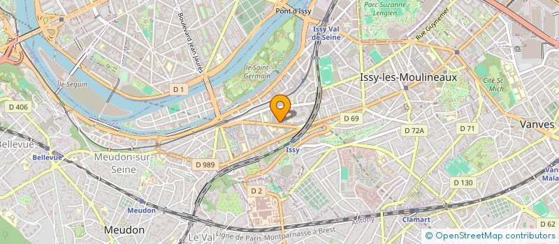 localisation de l'entreprise SOLIAB à ISSY-LES-MOULINEAUX