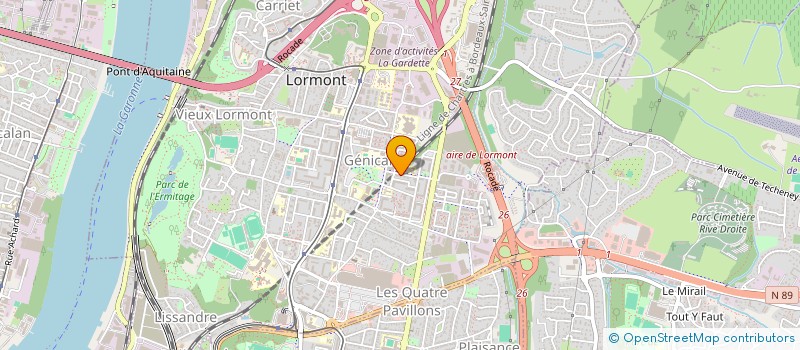 localisation de l'entreprise SOLICARE INTERIM à LORMONT