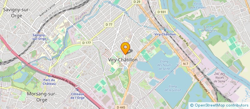 localisation de l'entreprise SOLICITES - MAISON POUR UN DEVELOPPEMENT DURABLE à VIRY-CHATILLON