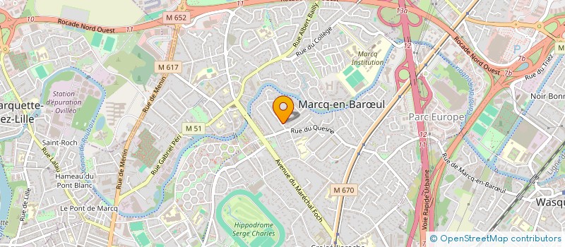 localisation de l'entreprise SOLICOUR à MARCQ-EN-BARŒUL