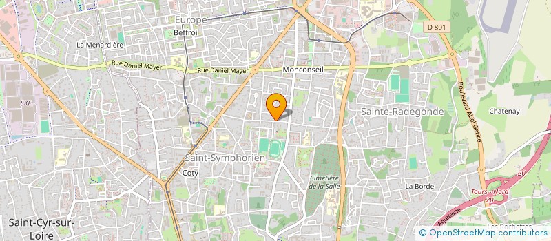 localisation de l'entreprise SOLID'AIR à TOURS