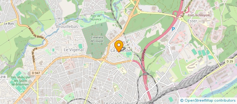 localisation de l'entreprise SOLID'AIR à LIMOGES